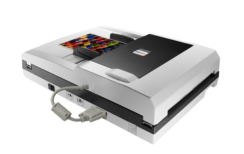 Plustek SmartOffice PL4080 ADF Scanner à plat et chargeur automatique 600 x 600 DPI A4 Noir, Gris