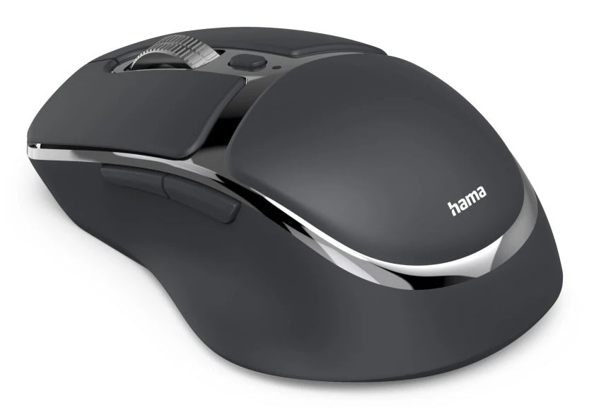 Hama WM-800 Souris Bureau Droitier Sans Fil RF et Bluetooth, Optique 3200 DPI, Anthracite