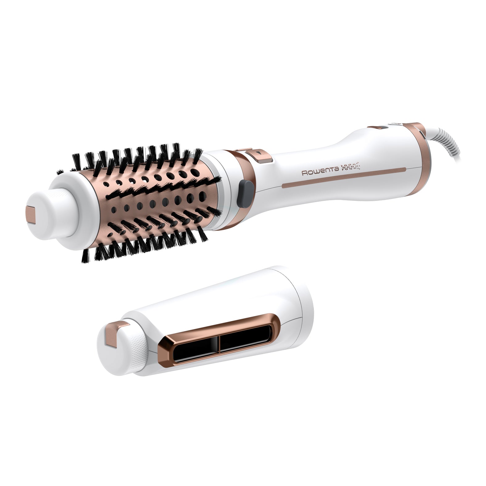 Rowenta Brush Activ Ultimate Care CF9720 Brosse soufflante à air chaud À chaleur Cuivre, Blanc 2 m