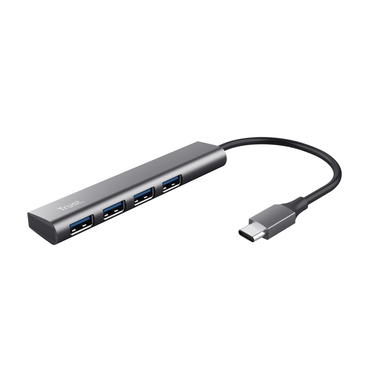 Trust Halyx Hub USB 3.2 Gen 1 Type-A 5 Mbit/s Gris