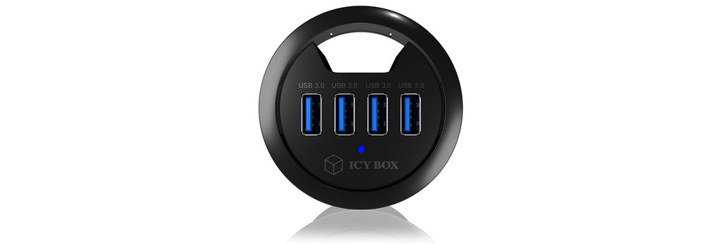 ICY BOX IB-HUB1403 USB 3.2 Gen 1 (3.1 Gen 1) Type-A 5000 Mbit/s Noir - vue 5