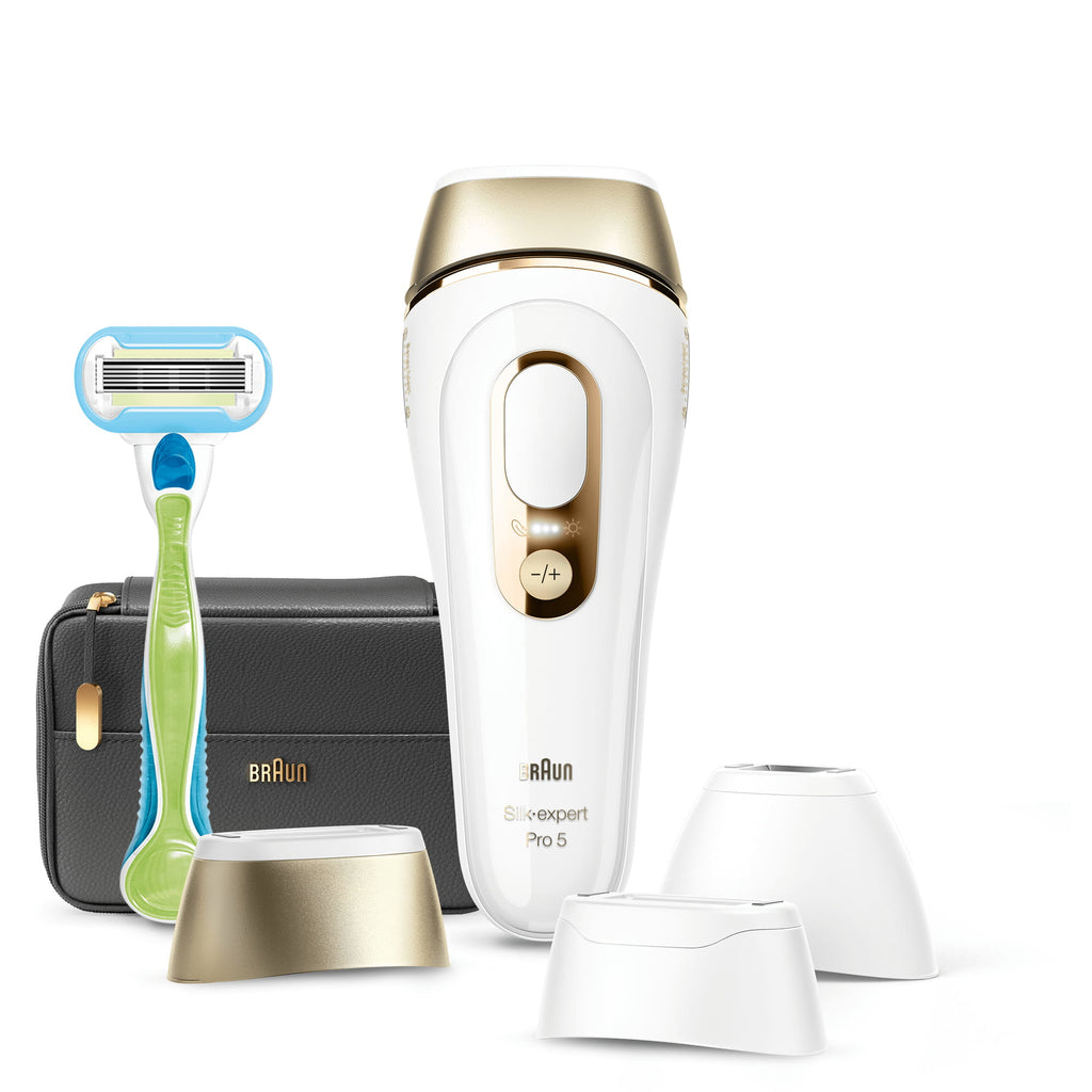 Braun Silk-expert Pro 5 PL5243 Lumière pulsée Or, Blanc