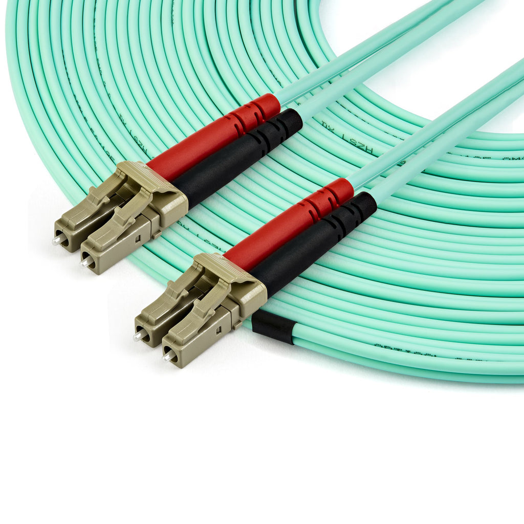 StarTech.com Câble Fibre Optique Multimode de 15m LC/UPC à LC/UPC OM4, Fibre Zipcord 50/125µm LOMMF/VCSEL, Réseaux 100G, Faible Perte d'Insertion, Cordon de Raccordement Fibre LSZH - vue 3
