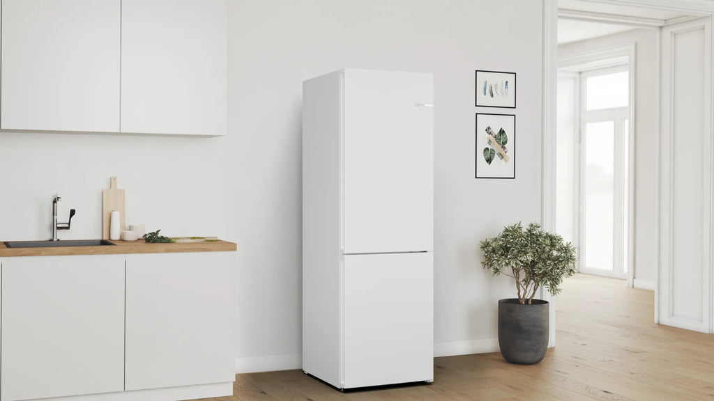 Bosch Bosch Serie 4 KGN362WDF réfrigérateur-congélateur Pose libre 321 L Blanc