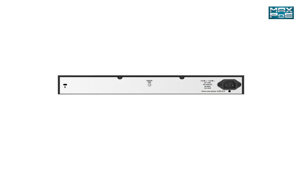 D-Link DGS-1026MP Commutateur Réseau Non-géré Gigabit Ethernet PoE, 24 Ports RJ-45, Noir et Gris