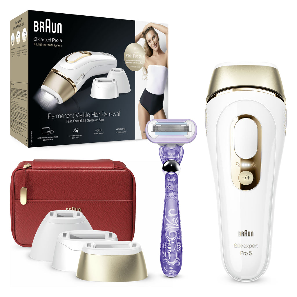 Braun Silk-expert Pro Silk·expert Pro 5 PL5267 Lumière pulsée Or, Blanc