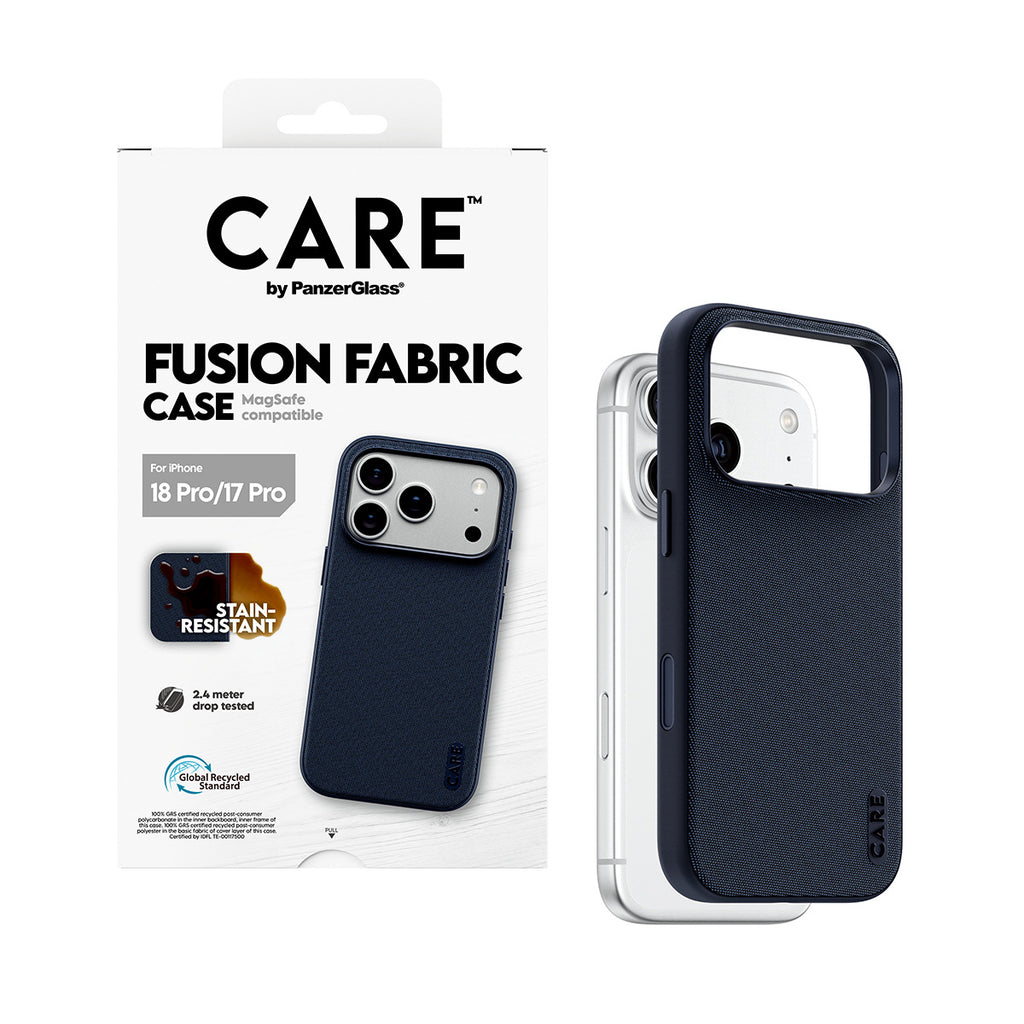 CARE™ by PanzerGlass® Fusion Fabric Case Blue w. M - vue 5
