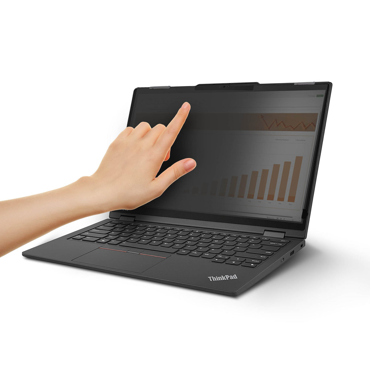 StarTech.com Filtre de Confidentialité Lumineux pour Lenovo X13 Yoga Gen 4, Tactile, Rabattable, Transmission 75%