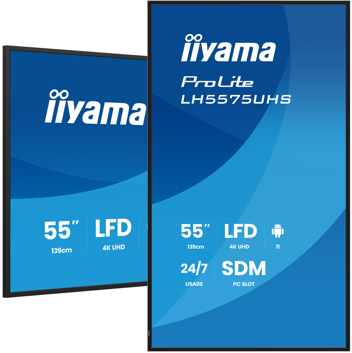 iiyama LH5575UHS-B2AG Écran d'affichage dynamique Écran plat de signalisation numérique 138,7 cm (54.6") LCD Wifi 500 cd