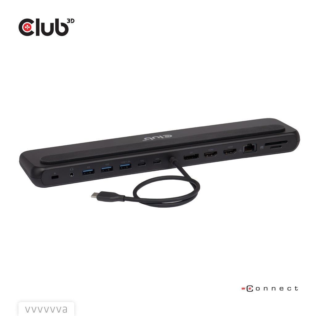 CLUB3D CSV-2541 Station d'accueil USB 3.2 Gen 1 Type-C, Noir