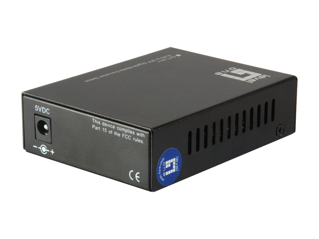 LevelOne GVT-2011 convertisseur de support réseau 1000 Mbit/s Gris