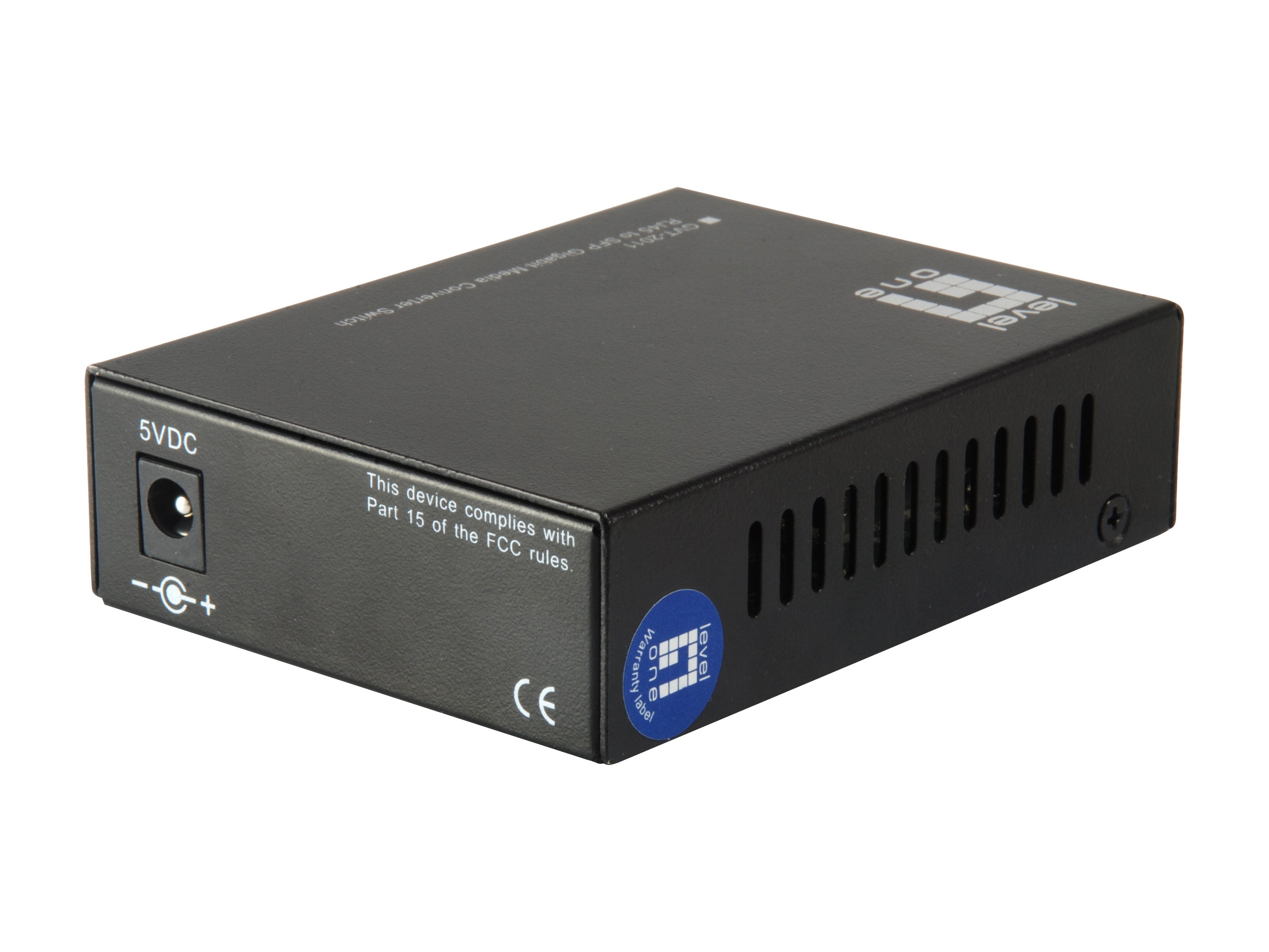 LevelOne GVT-2011 convertisseur de support réseau 1000 Mbit/s Gris