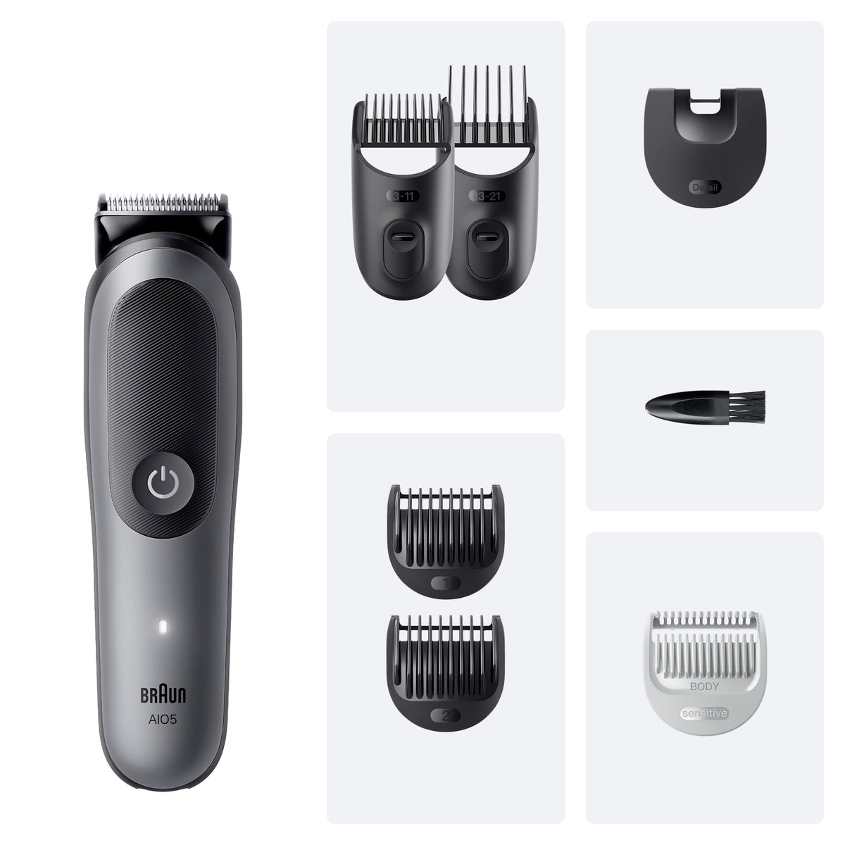 Braun 80789911 tondeuse à cheveux Gris foncé 21 Lithium-Ion (Li-Ion)