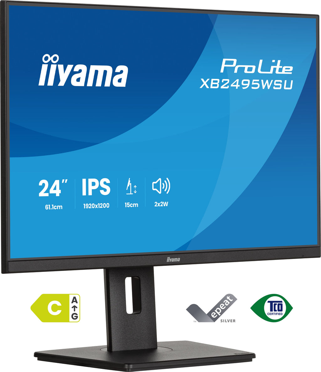 iiyama ProLite XB2495WSU-B1 Écran PC 24.1" WUXGA 1920 x 1200 LCD Noir