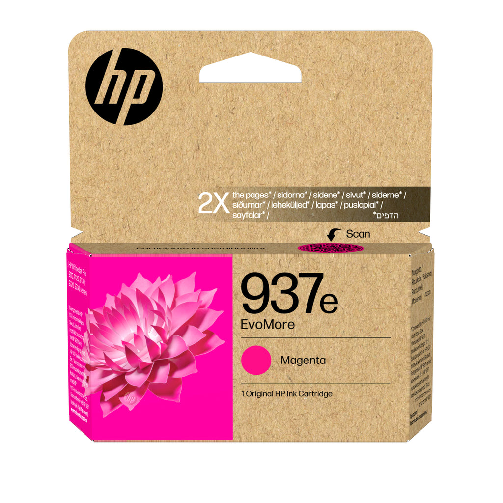 HP 937e Cartouche d’encre authentique Magenta EvoMore
