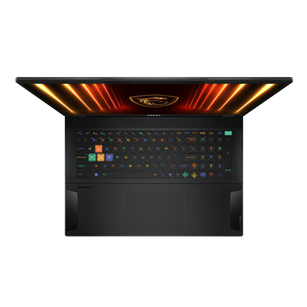 MSI Stealth 18 HX AI A2XWIG-042 Intel Core Ultra 9 275HX Ordinateur portable 45,7 cm (18") UHD+ 64 Go DDR5-SDRAM 2 To SSD NVIDIA GeForce RTX 5080 Wi-Fi 7 (802.11be) Windows 11 Pro Noir - vue 5