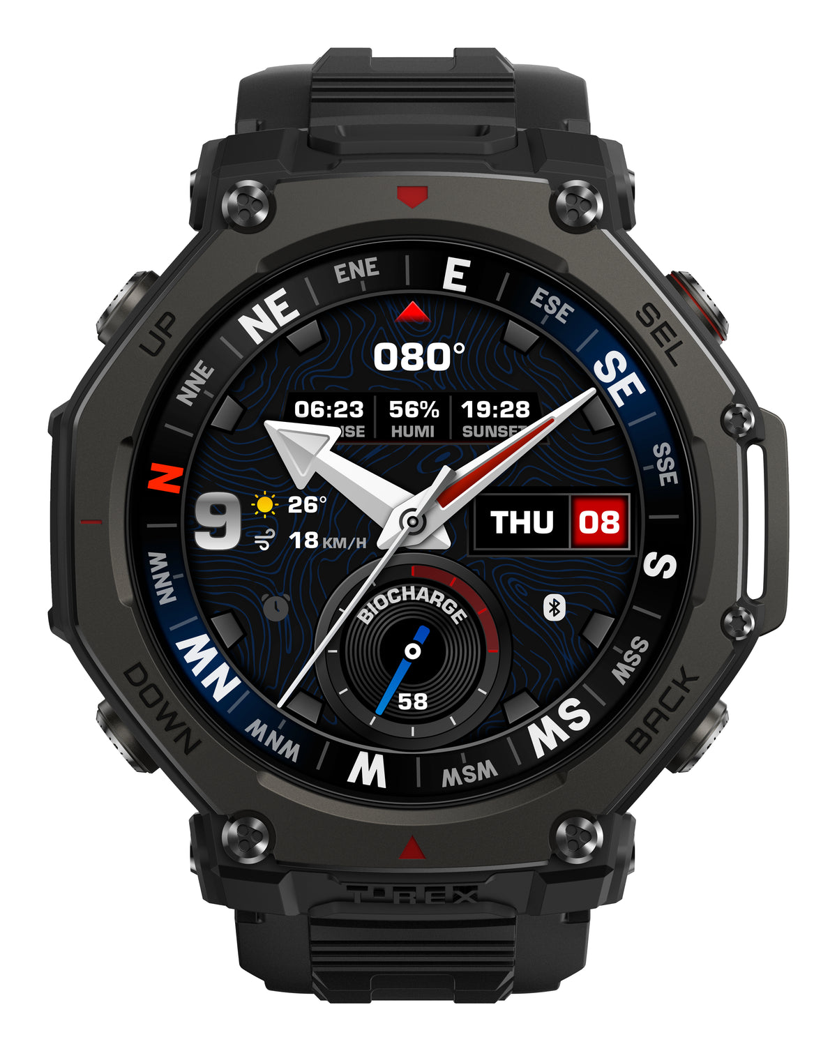 Amazfit T-Rex 3 Pro Montre Connectée AMOLED 1.5" 48mm GPS Wifi Noir