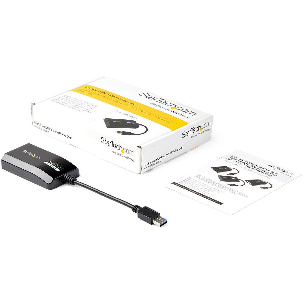 StarTech.com Adaptateur Carte Graphique Externe USB 3.0 vers HDMI, Certifié DisplayLink, HD 1080p