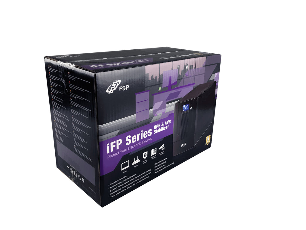 FSP iFP 2000 alimentation d'énergie non interruptible Interactivité de ligne 2 kVA 1200 W 2 sortie(s) CA