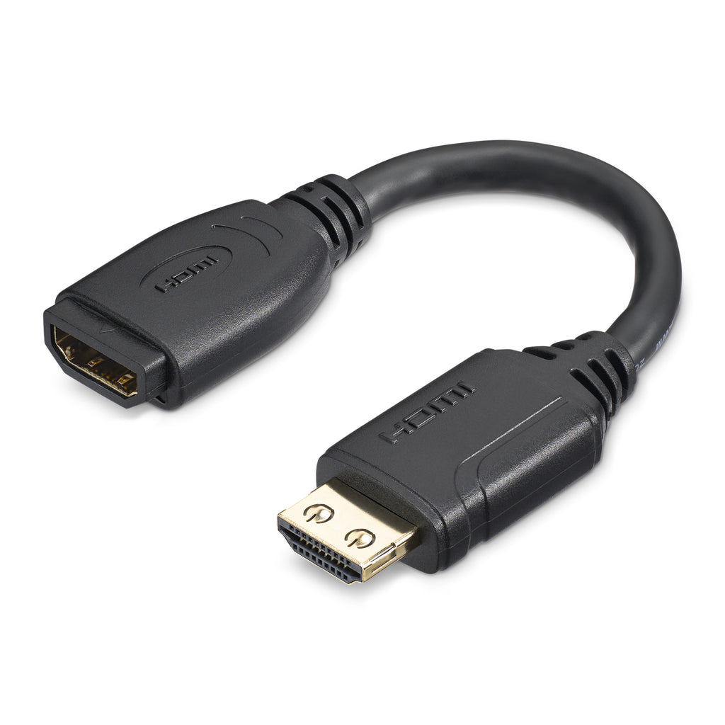 StarTech.com Câble d'extension HDMI Haute Vitesse 15 cm, 4K 60Hz, Mâle vers Femelle