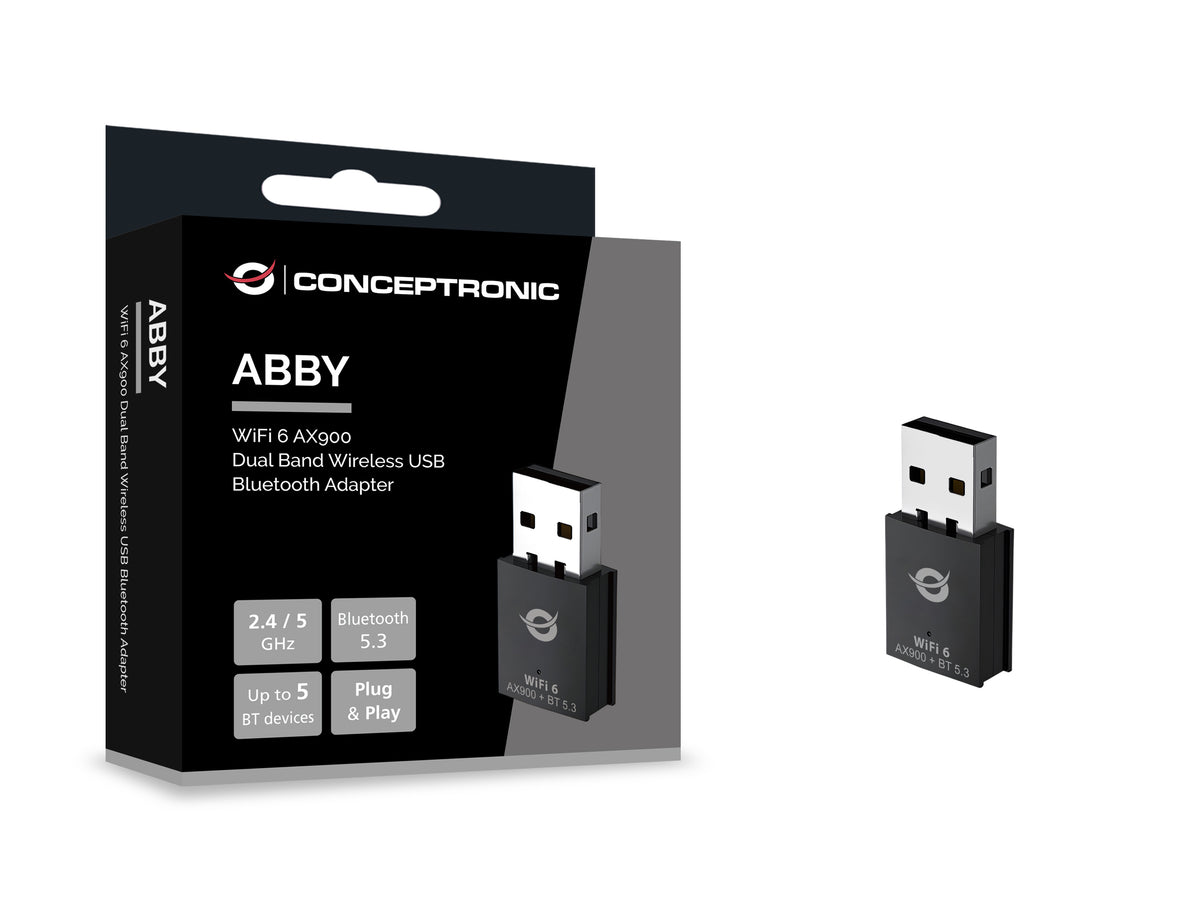Conceptronic ABBY26B carte réseau WLAN / Bluetooth 900 Mbit/s