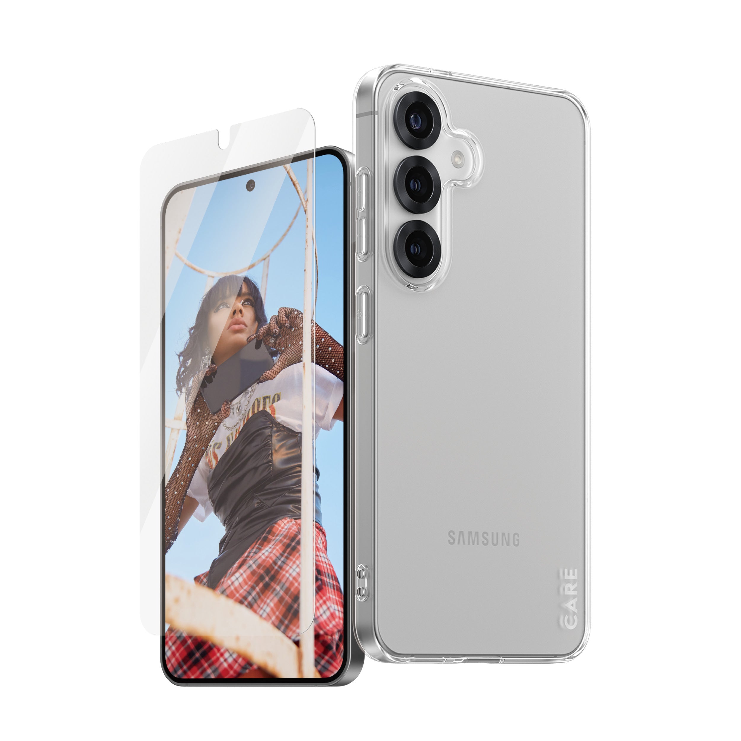 PanzerGlass PanzerGlass CARE™ by ® 2-in-1 Bundle Samsung Galaxy S25 Protection d'écran transparent 1 pièce(s)