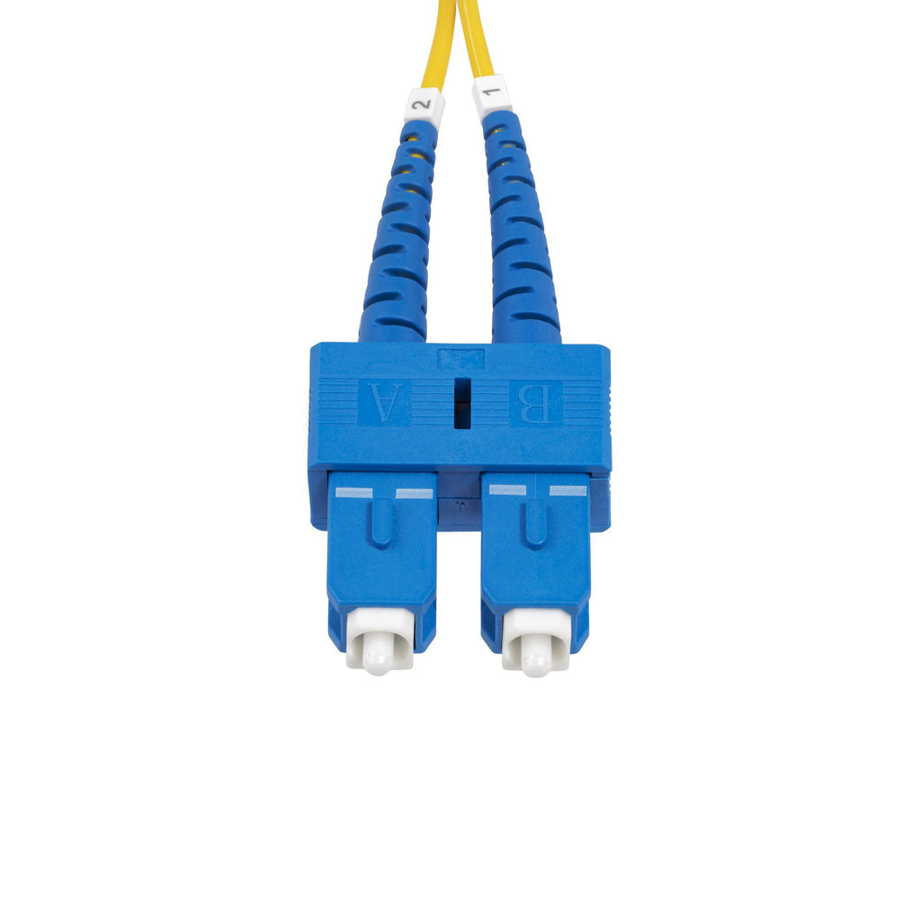 StarTech.com Câble Fibre Optique de 3m Duplex Monomode SC à SC (UPC) OS2, 9/125µm, 40G/100G, Cordon Fibre Optique, Insen