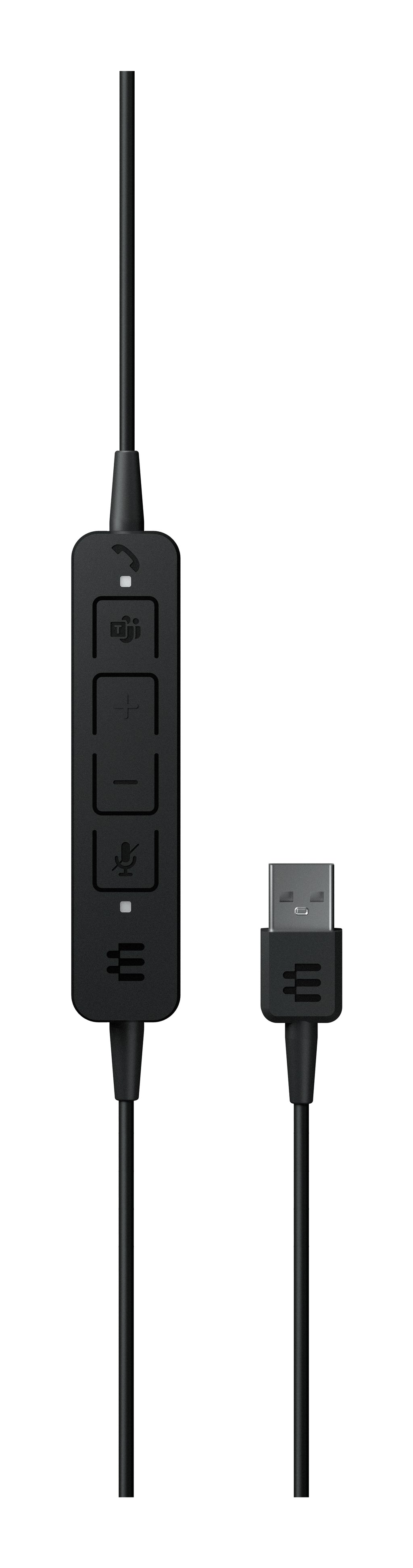 EPOS Adapt 160T USB II Casque Filaire, Noir