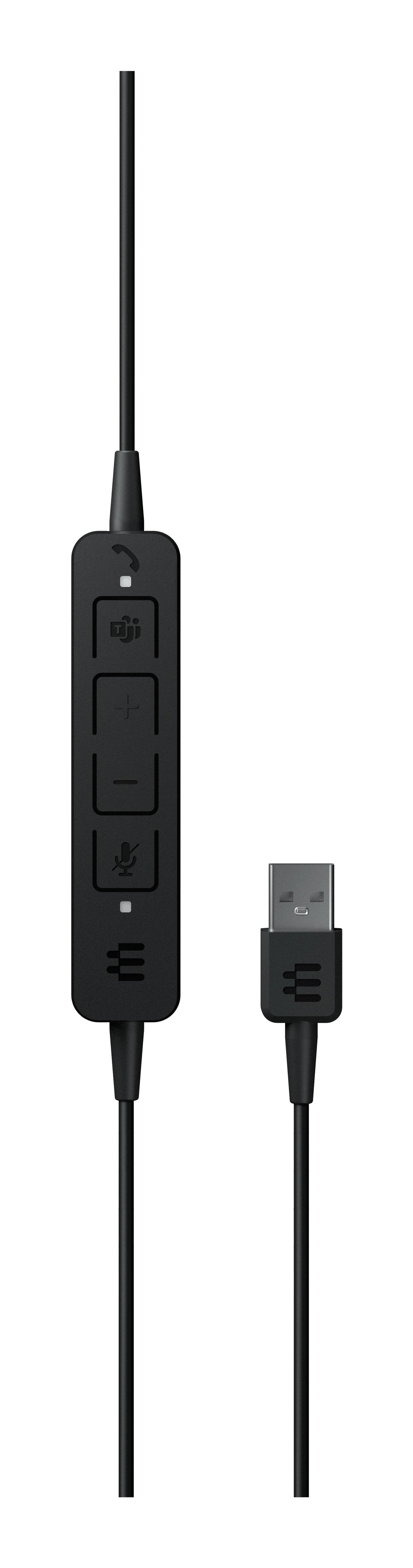 EPOS Adapt 160T USB II Casque Filaire, Noir