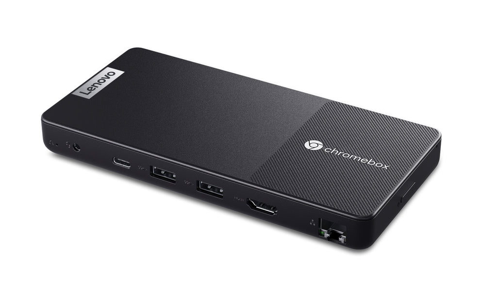 Lenovo Chromebox Micro Intel Celeron N4500 8 Go LPDDR4x 32 Go eMMC ChromeOS Mini PC Noir