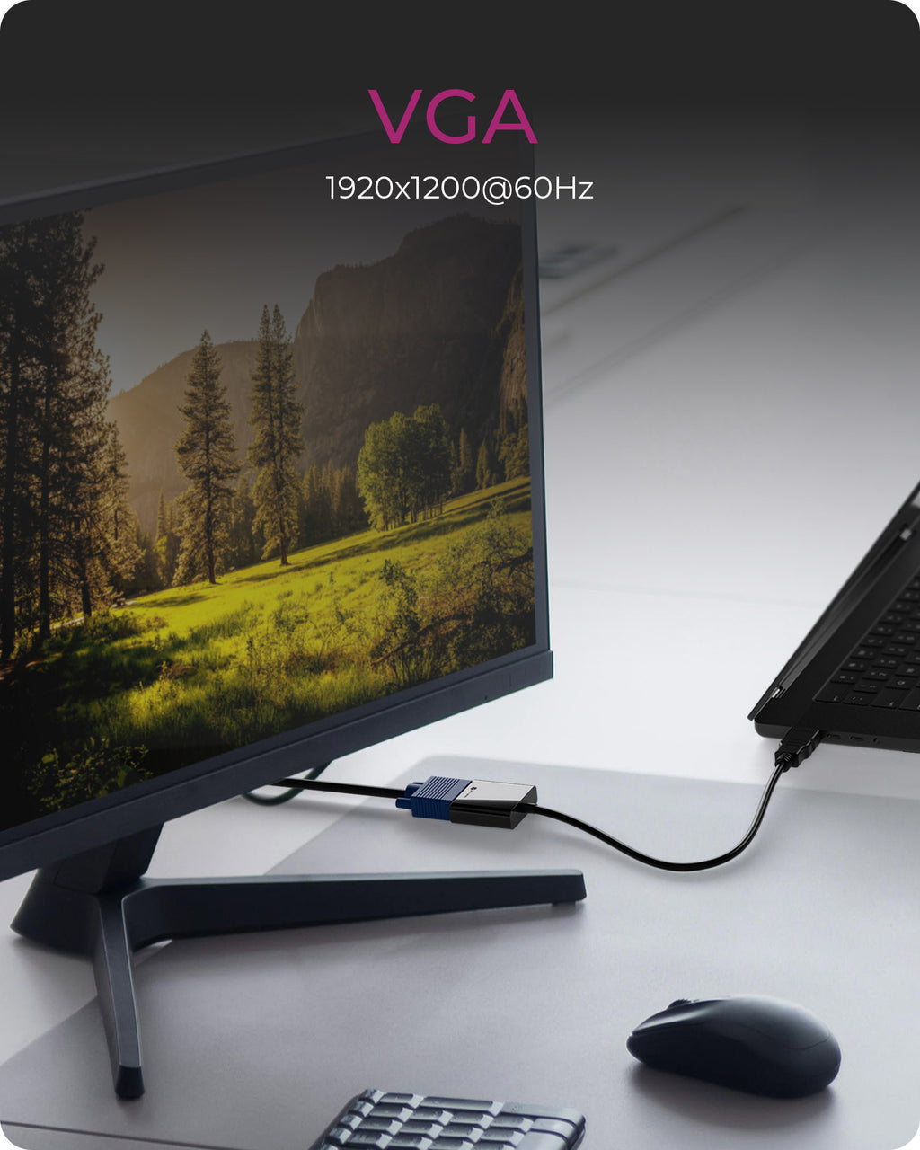 ICY BOX IB-AC502a 0,2 m HDMI Type A (Standard) VGA (D-Sub)