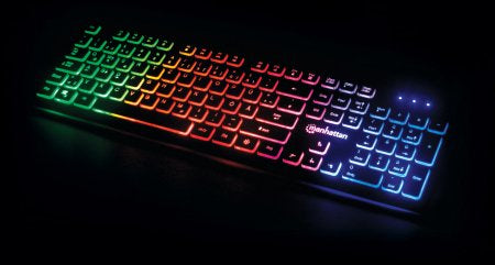 Manhattan 179485 Clavier Gaming USB, Rétroéclairage LED RGB, Noir