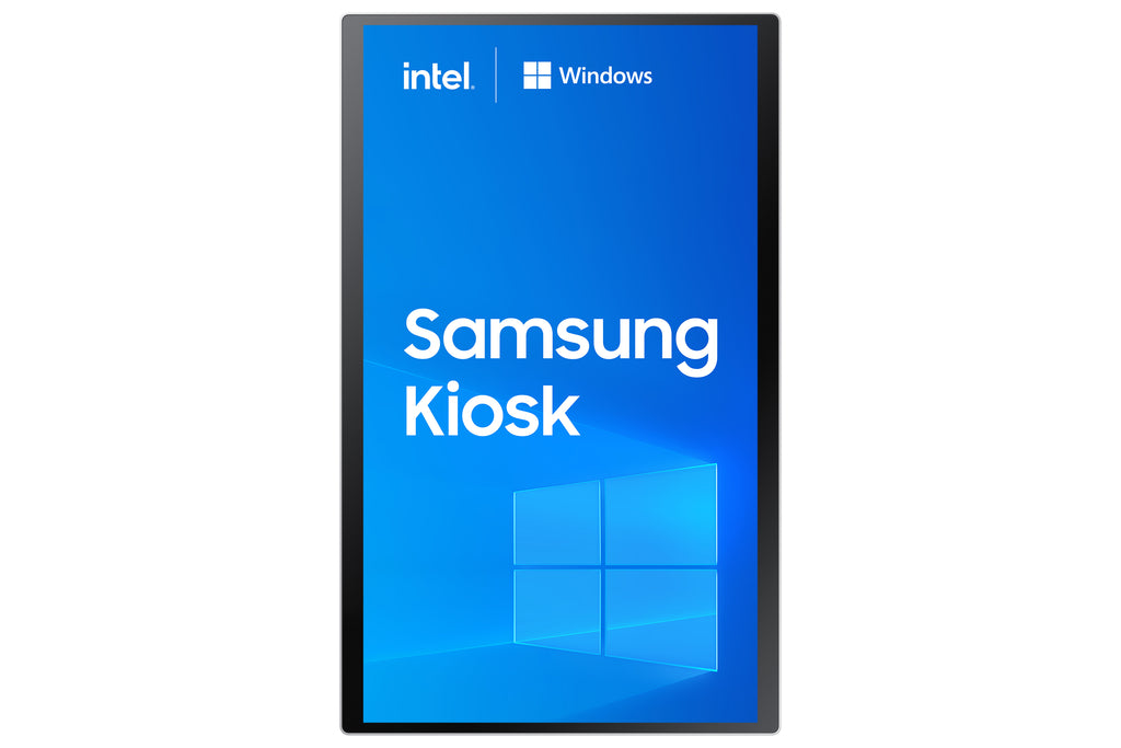 Samsung Samsung KM24C-3 En forme de kiosk 61 cm (24") LED 250 cd/m² Full HD Blanc Écran tactile Intégré dans le processeur Windows 10 IoT Enterprise 16/7