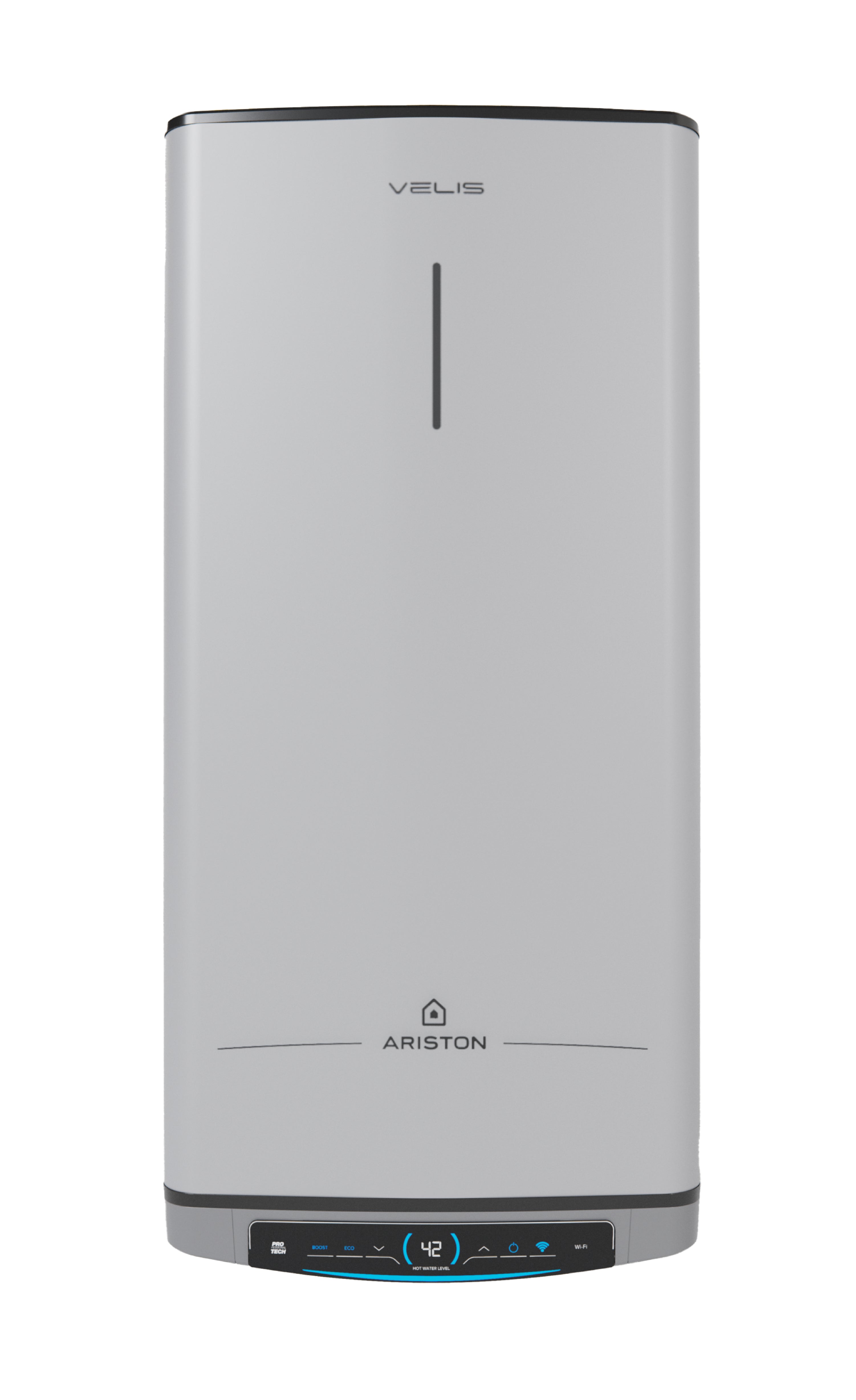 Ariston VELIS TECH WIFI 80 EU horizontale/verticale Réservoir (stockage d'eau) Système de chauffe-eau unique Argent