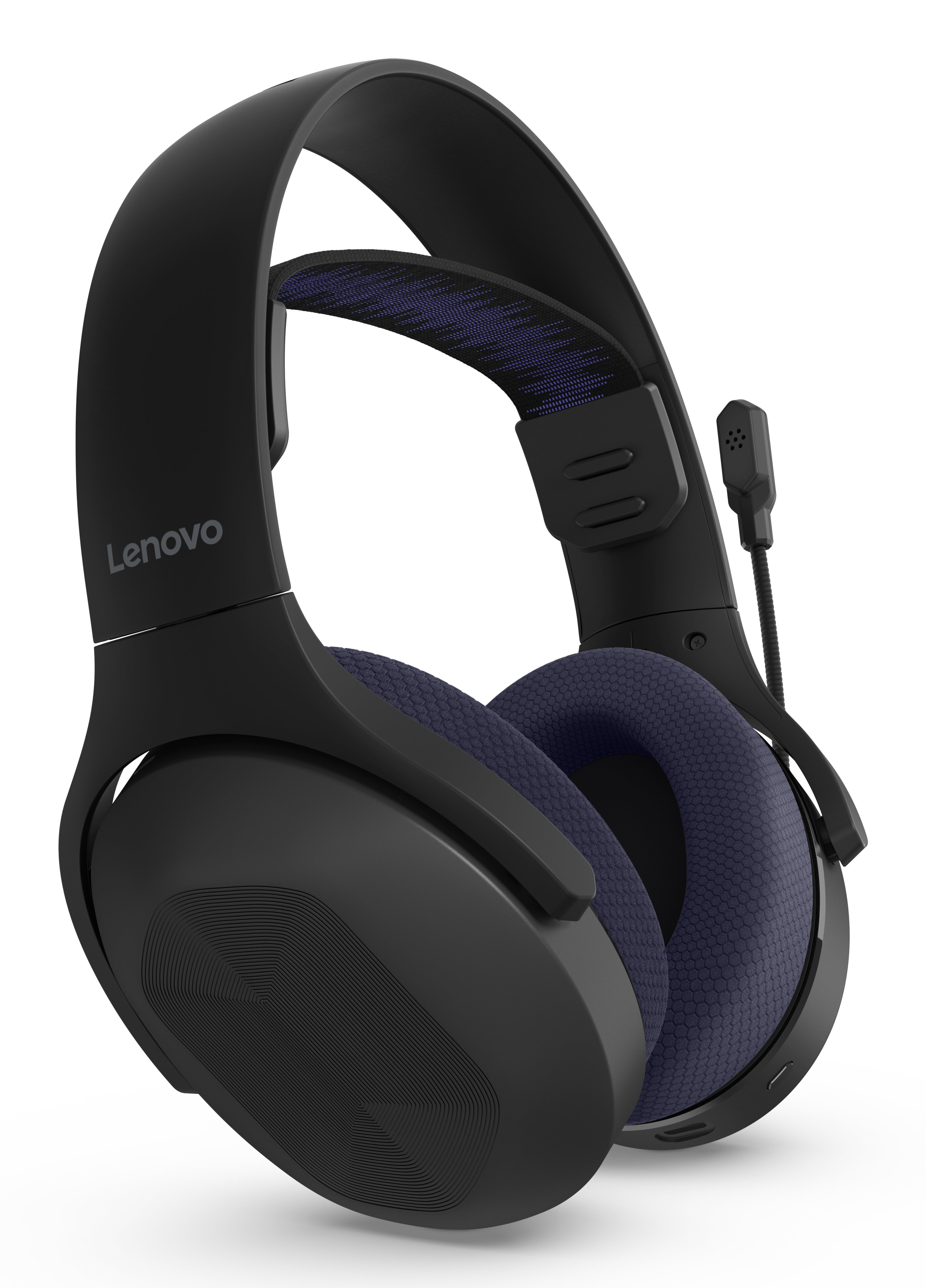 Lenovo Legion H410 Casques Sans fil Arceau Gaming USB Type-C Bluetooth Noir, Violet