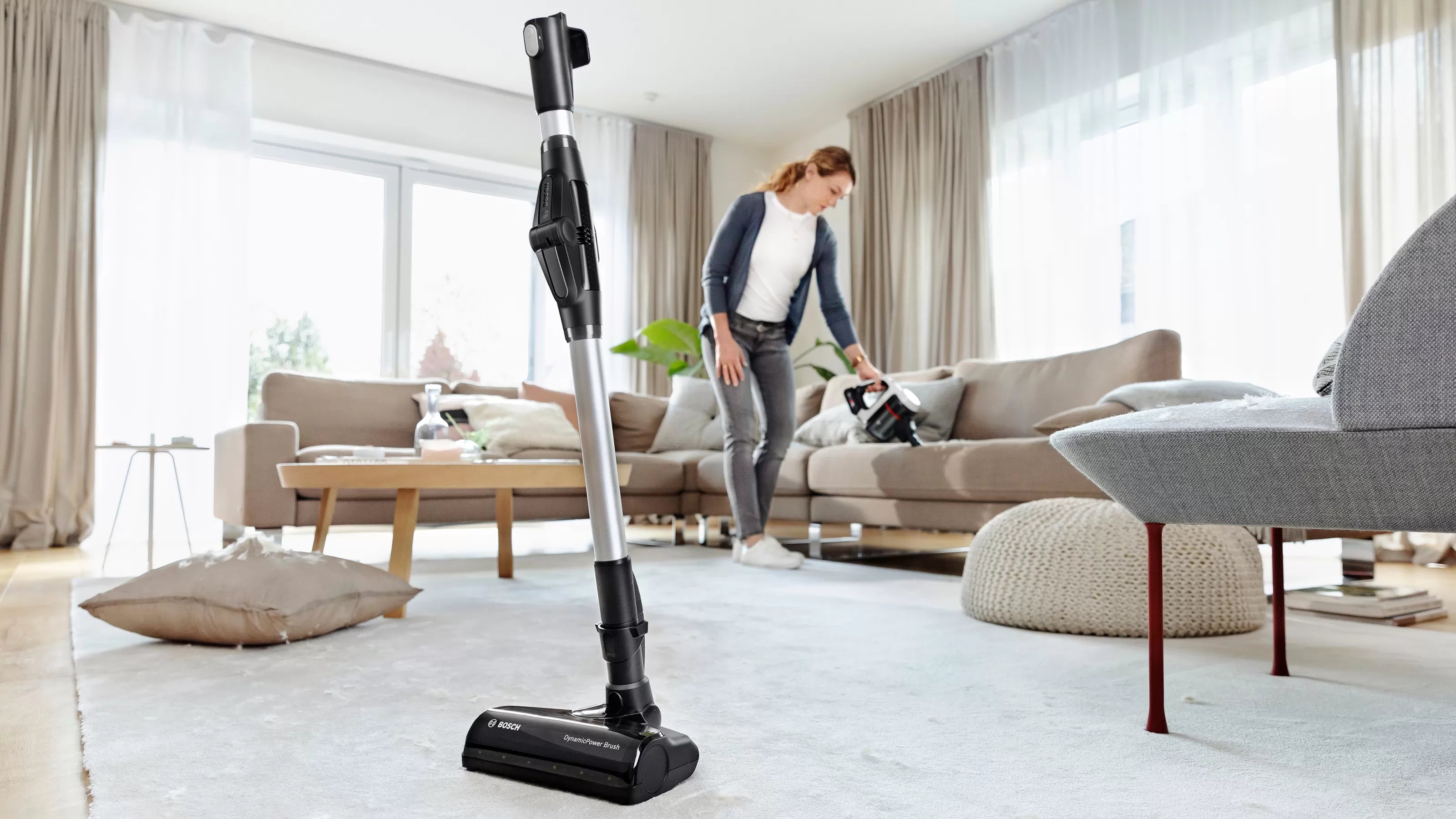 Bosch Bosch BCS711XXL aspirateur balai et balai électrique Batterie Sec Sans sac 0,3 L Blanc 3 Ah