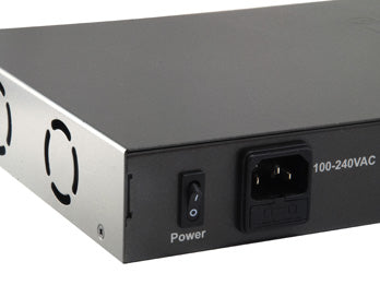LevelOne FGP-2602W380 Commutateur Réseau Non-géré Fast Ethernet 10/100 PoE, 26 Ports, Noir