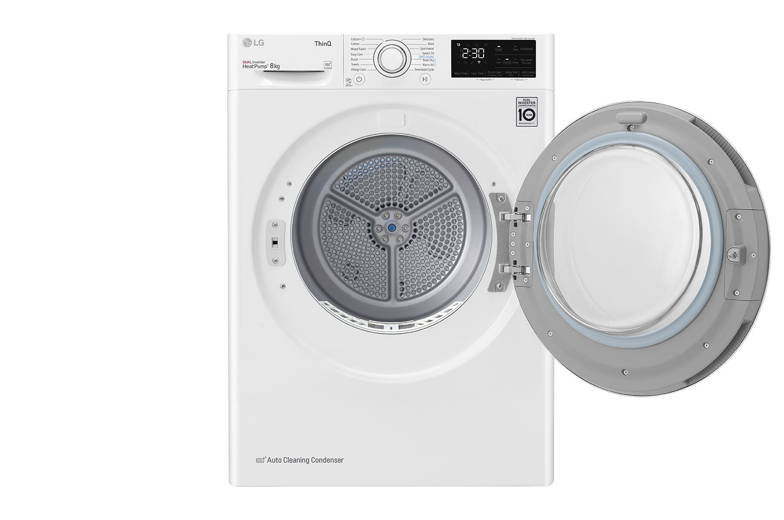 LG RH80V3AV6N sèche-linge Pose libre Charge avant 8 kg Blanc