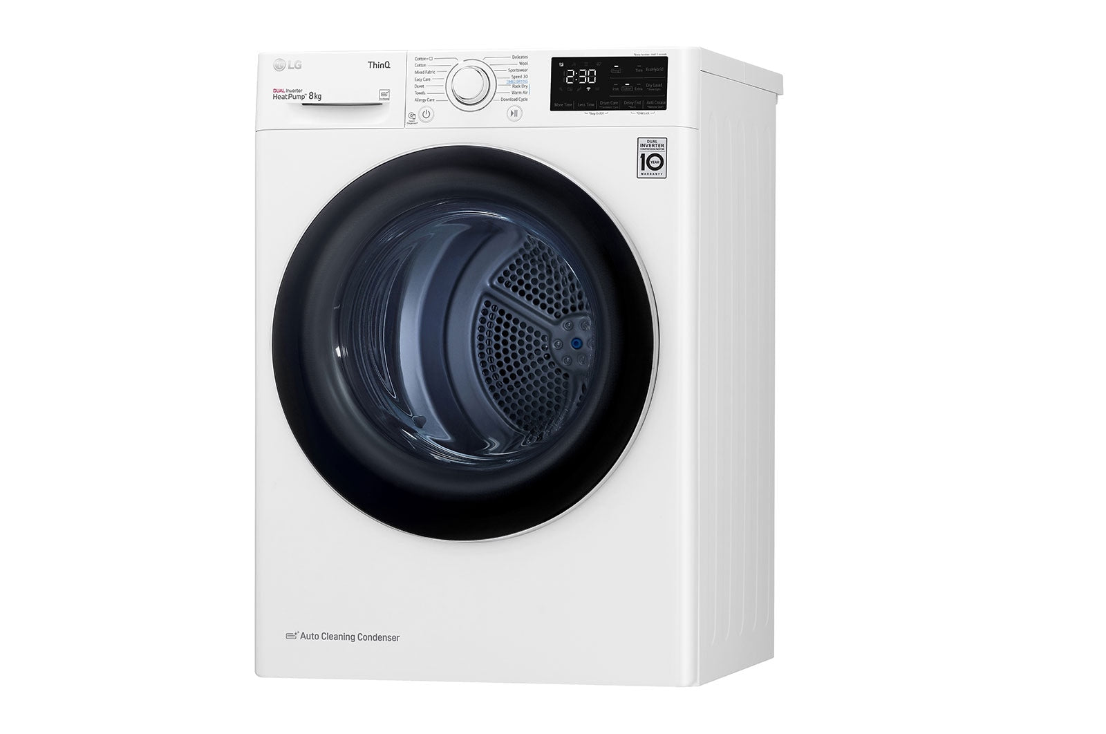LG RH80V3AV6N sèche-linge Pose libre Charge avant 8 kg Blanc