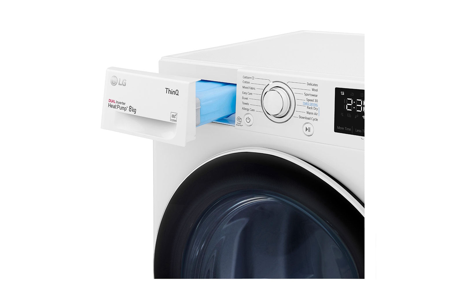 LG RH80V3AV6N sèche-linge Pose libre Charge avant 8 kg Blanc