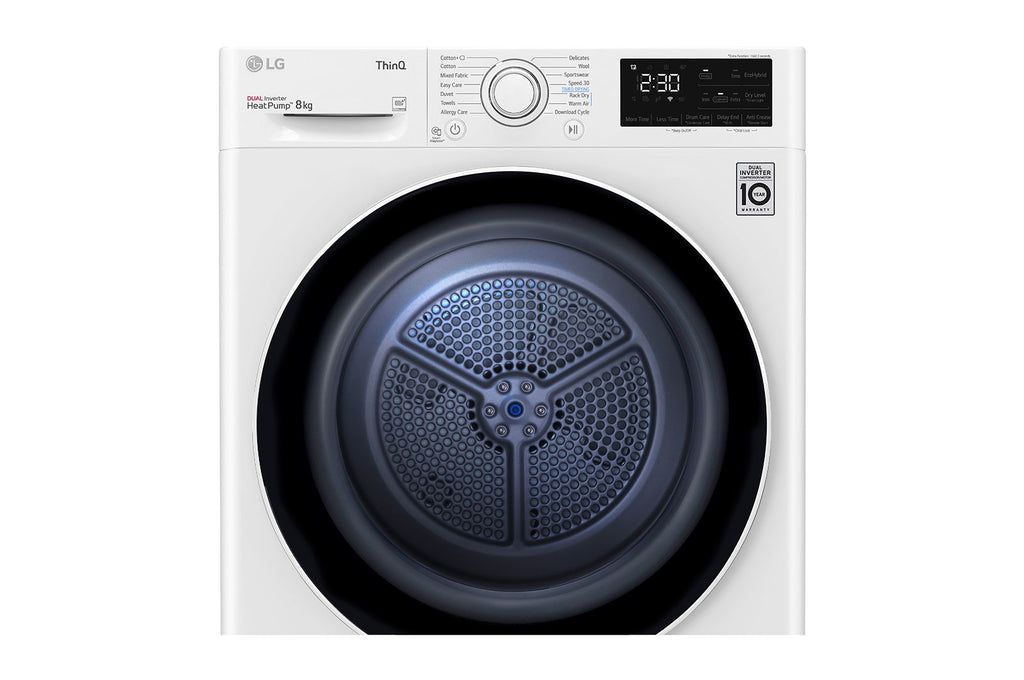 LG RH80V3AV6N sèche-linge Pose libre Charge avant 8 kg Blanc