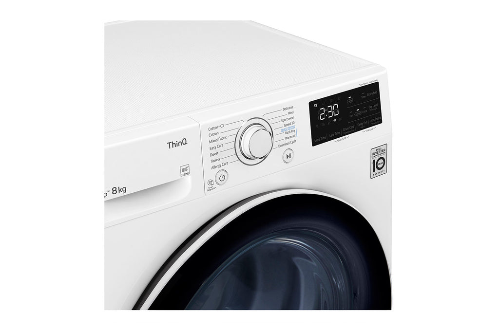 LG RH80V3AV6N sèche-linge Pose libre Charge avant 8 kg Blanc