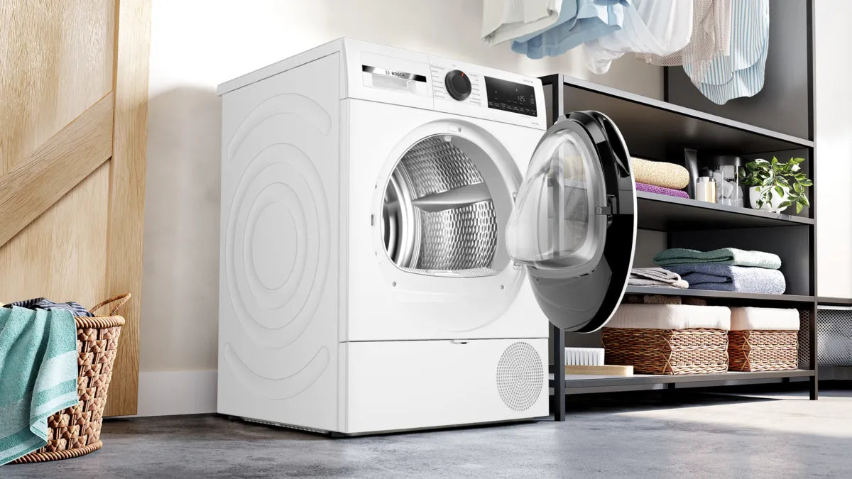 Bosch Bosch Serie 6 WQG241001 sèche-linge Pose libre Charge avant 9 kg Blanc