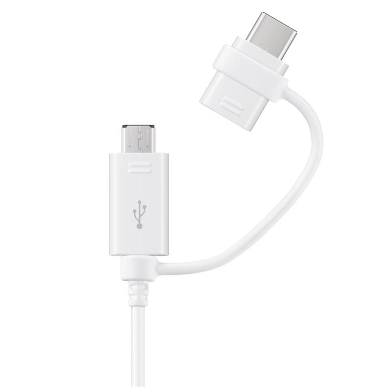 Samsung EP-DG930 Câble USB 2.0 USB-A vers USB-C/Micro-USB B, 1,5 m, Blanc