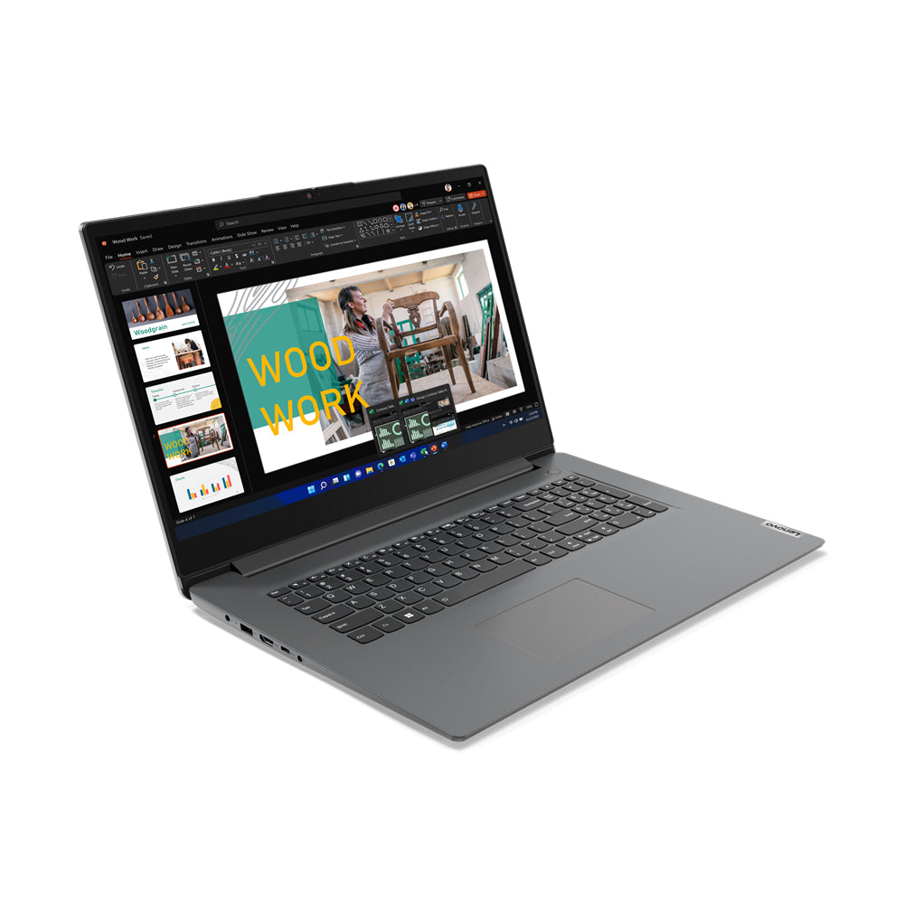 Lenovo V17 G4 IRU Intel® Core™ i5 i5-13420H Ordinateur portable 43,9 cm (17.3") Full HD 16 Go DDR4-SDRAM 512 Go SSD Wi-Fi 6 (802.11ax) Windows 11 Home Allemand Gris