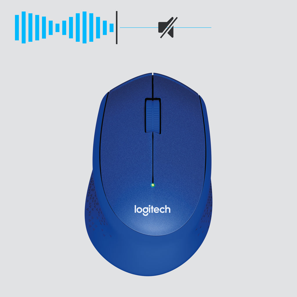 Logitech M330 Silent Plus Souris Sans Fil, Bleue