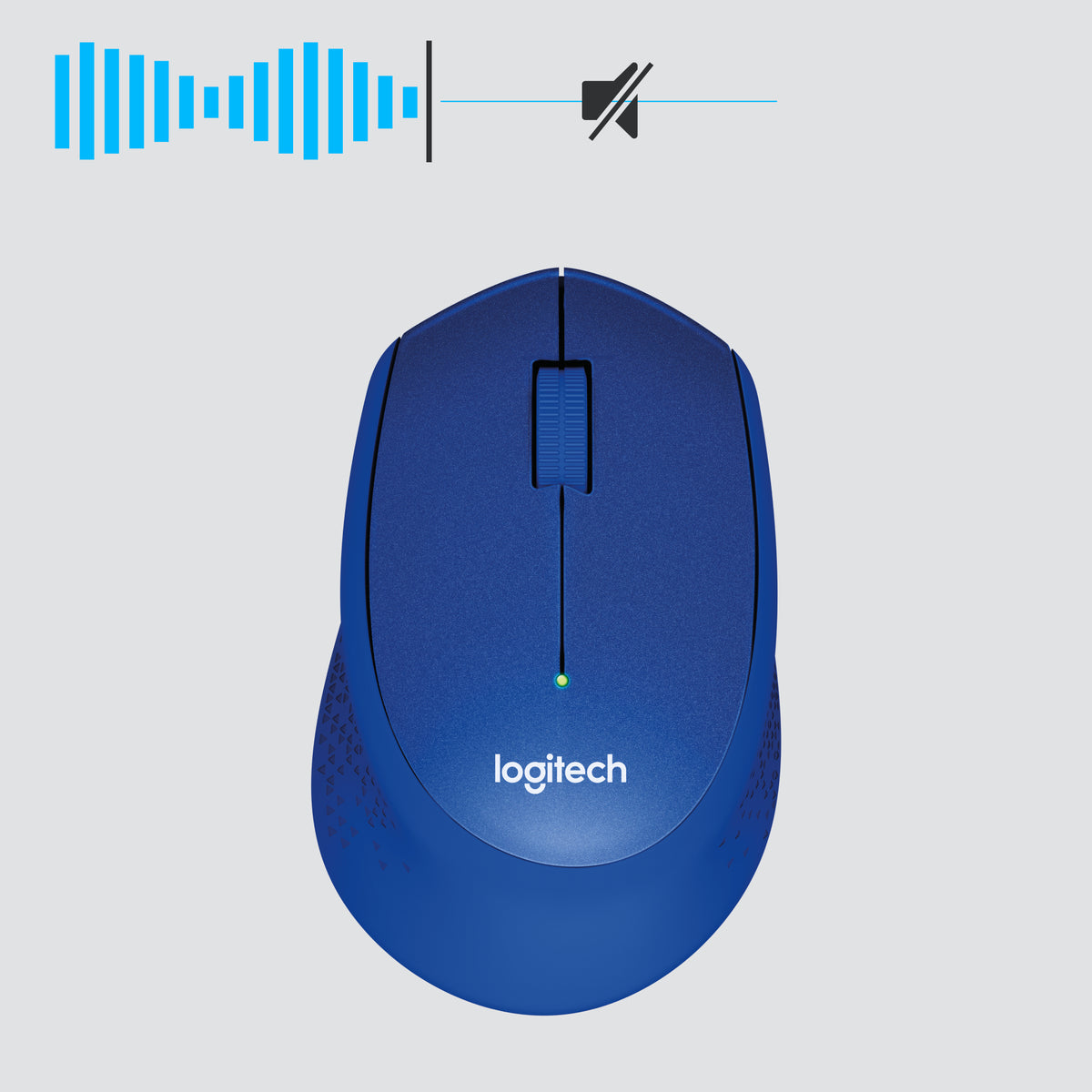 Logitech M330 Silent Plus Souris Sans Fil, Bleue