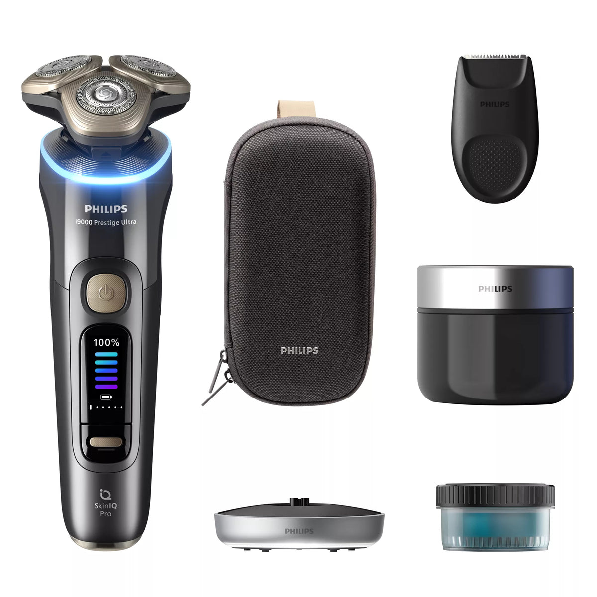 Philips i9000 Prestige Ultra XP9402/31 Rasoir électrique 100 % étanche avec SkinIQ Pro