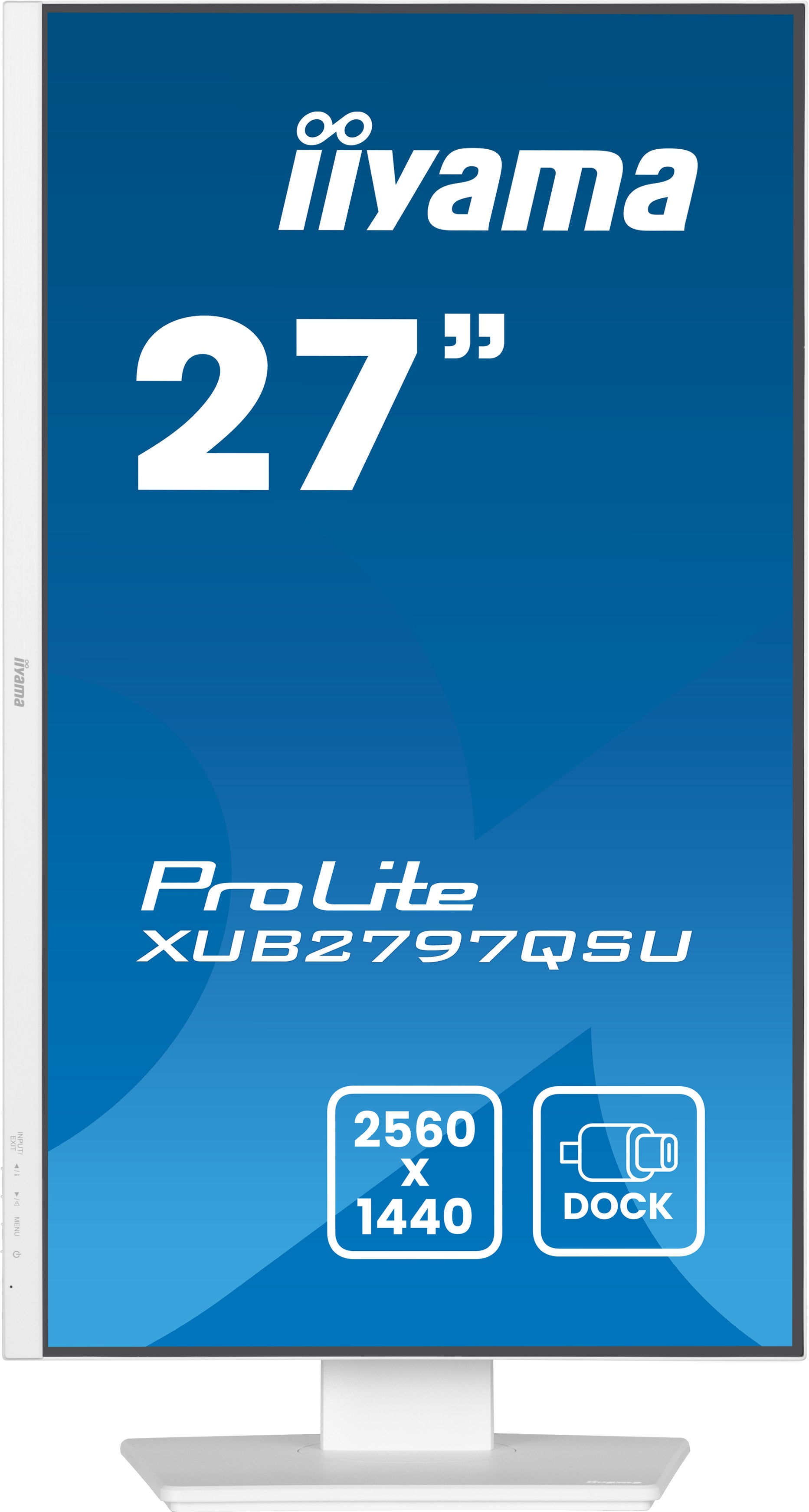 iiyama ProLite XUB2797QSU-W2 écran plat de PC 68,6 cm (27") 2560 x 1440 pixels Quad HD LED Blanc