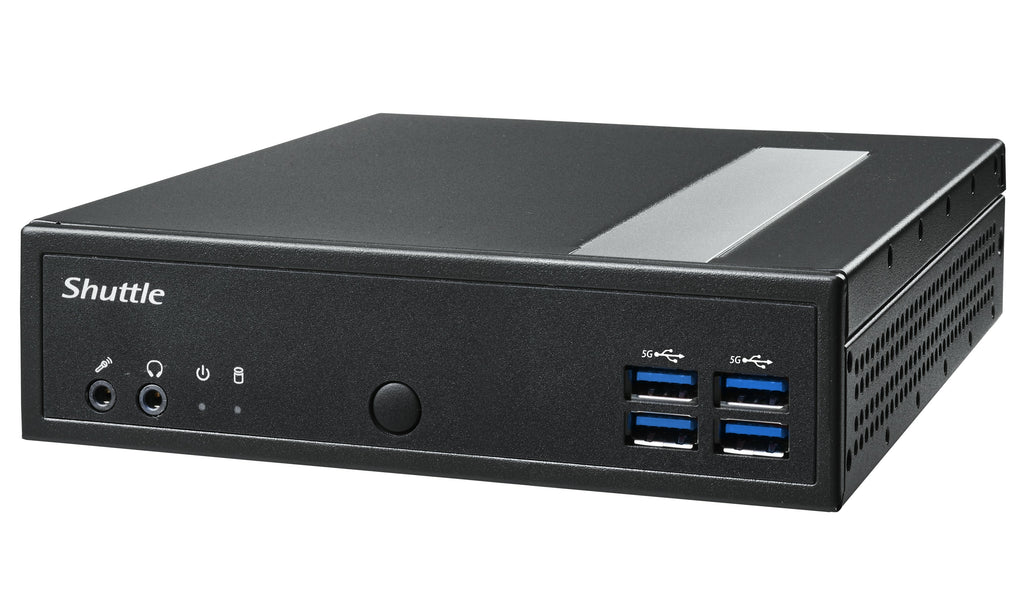 Shuttle XPC slim Barebone DL40N, Intel N150, 1x DDR5, 2x LAN (2x 2.5Gbit), 2xCOM,1xHDMI,1xDP, 1x VGA, fanless, fonctionnement permanent 24/7